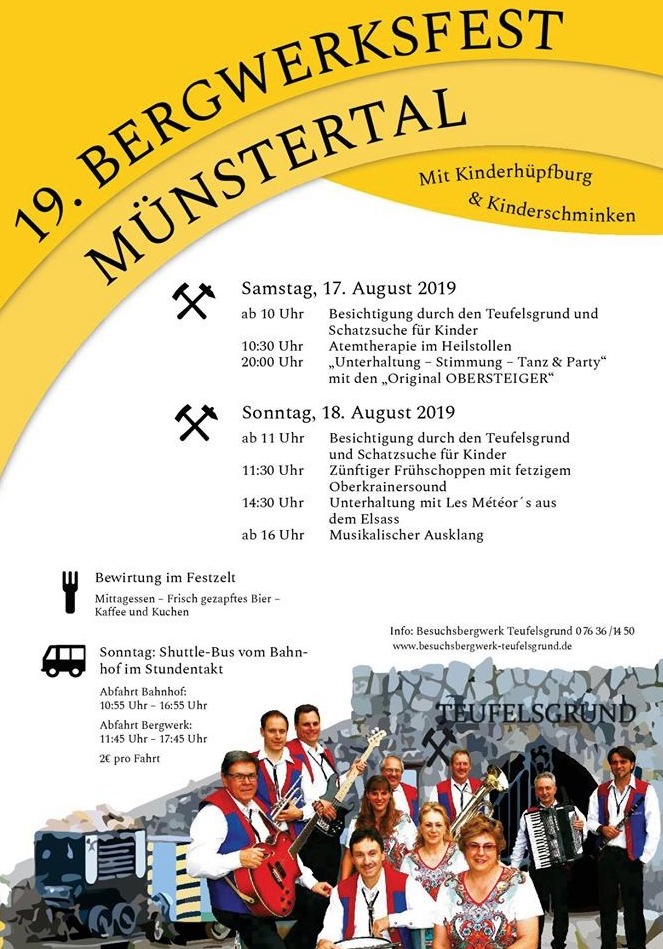 Bergwerksfest Mnstertal 2019