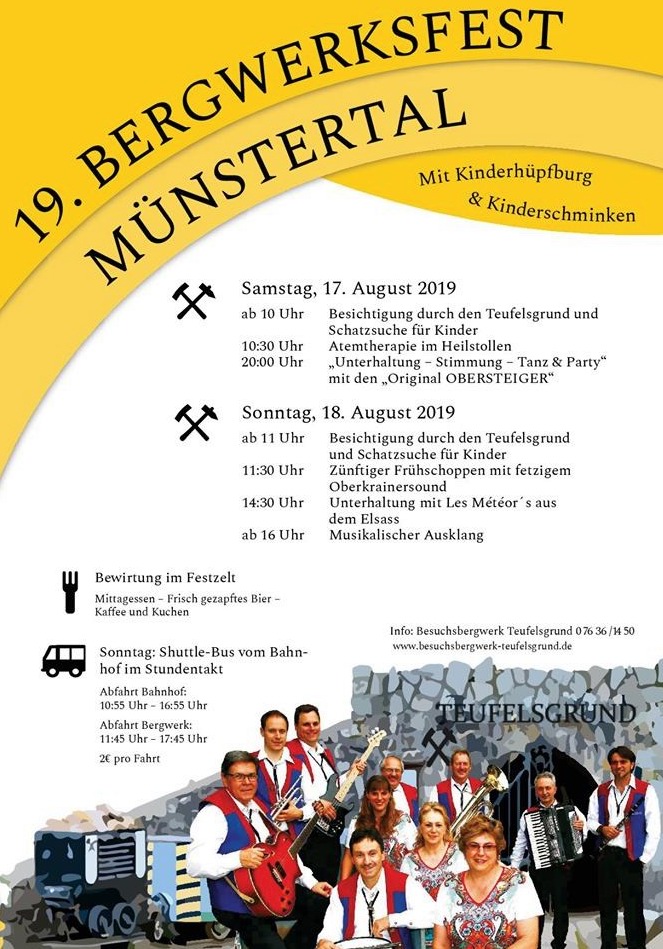 Bergwerksfest Münstertal 2019 Bergwerksfest Münstertal 2019