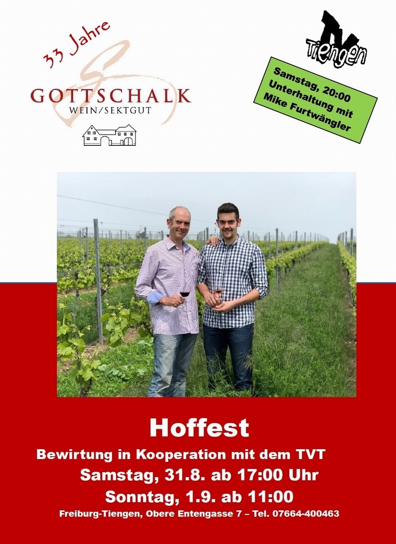Hoffest Wein- und Sektgut Gerhard Gottschalk Tiengen 2019 Hoffest Wein- und Sektgut Gerhard Gottschalk Tiengen 2019
