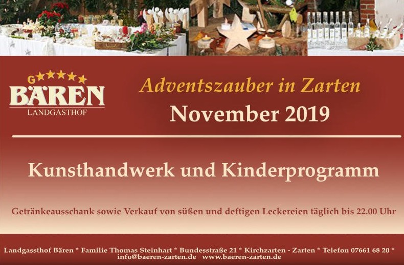 Adventszauber Zarten 2019 Adventszauber Zarten 2019