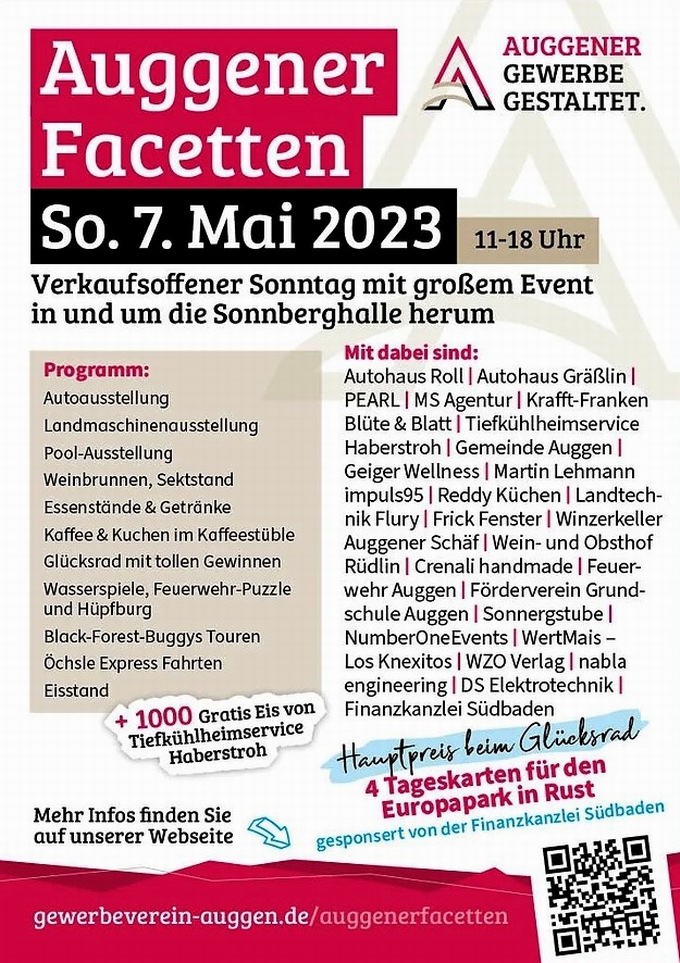 Verkaufsoffener Sonntag & Gewerbeschau Auggen 2023 Verkaufsoffener Sonntag & Gewerbeschau Auggen 2023