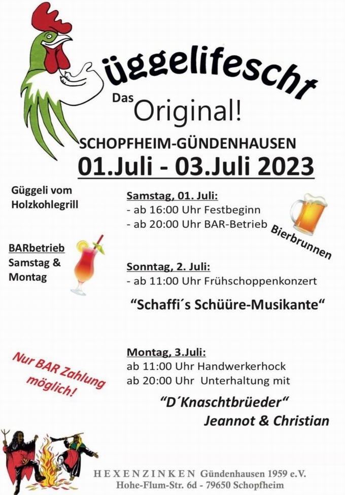 Güggelifescht Schopfheim 2023 Güggelifescht Schopfheim 2023