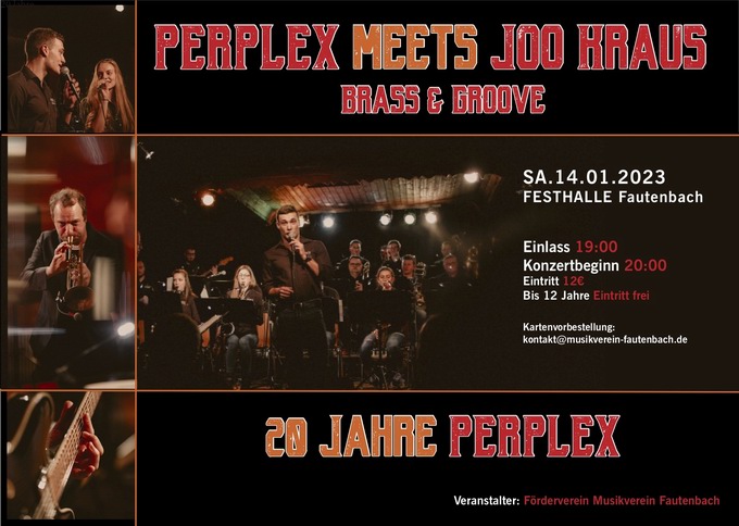 20 Jahre Perplex. Brass & Groove mit Joo Kraus in Fautenbach