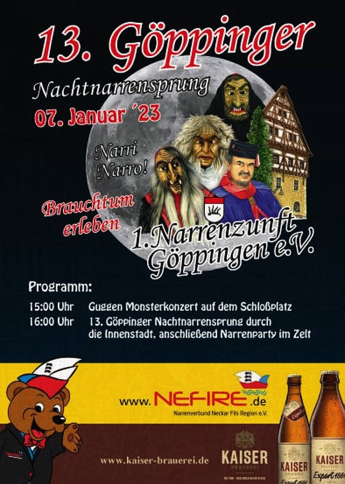 Nachtnarrensprung Göppingen 2023 Nachtnarrensprung Göppingen 2023