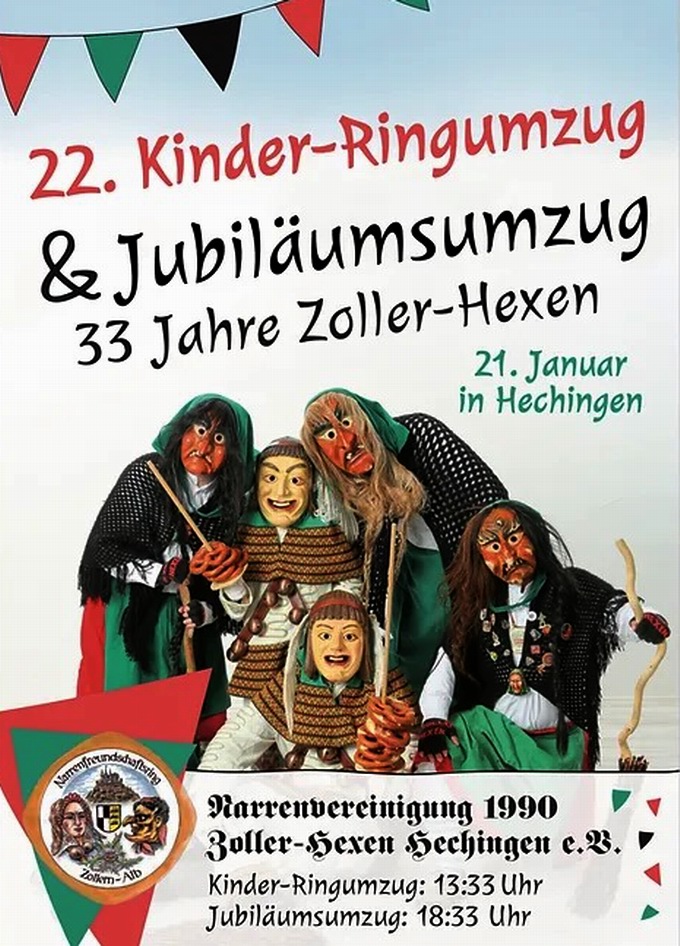 Jubiläumsumzug 33 Jahre Zoller-Hexen Hechingen Jubiläumsumzug 33 Jahre Zoller-Hexen Hechingen