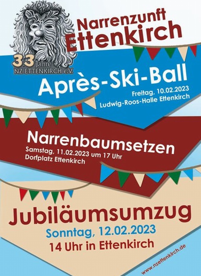 Jubilumsumzug 33 Jahre Narrenzunft Ettenkirch