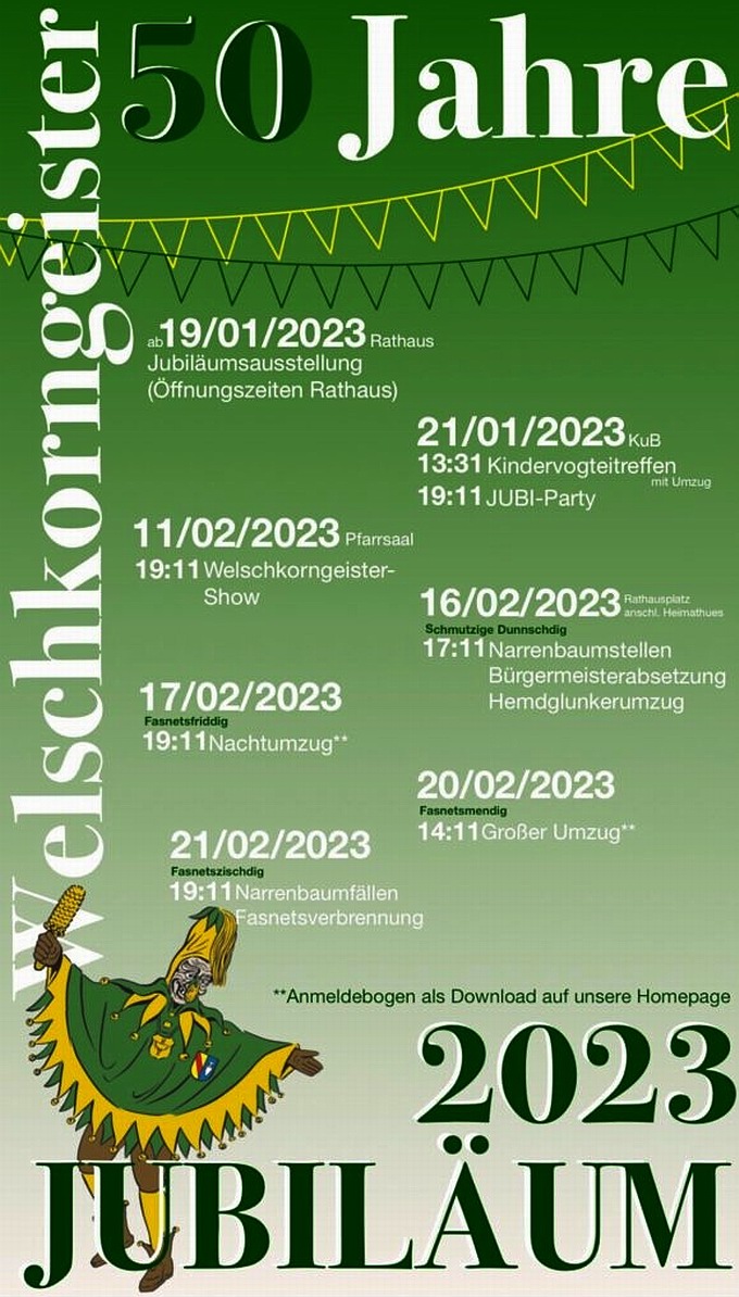 Jubiläum 50 Jahre Welschkorngeister Denzlingen Jubiläum 50 Jahre Welschkorngeister Denzlingen