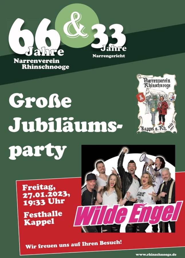 66 Jahre Narrenverein Rhinschnooge 66 Jahre Narrenverein Rhinschnooge