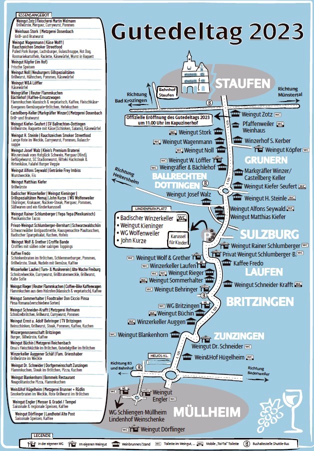 Gutedeltag Markgräflerland 2023 Gutedeltag Markgräflerland 2023