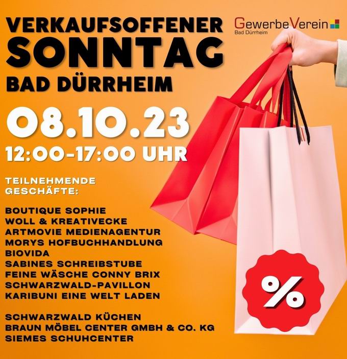 Verkaufsoffener Sonntag Bad Drrheim Herbst 2023