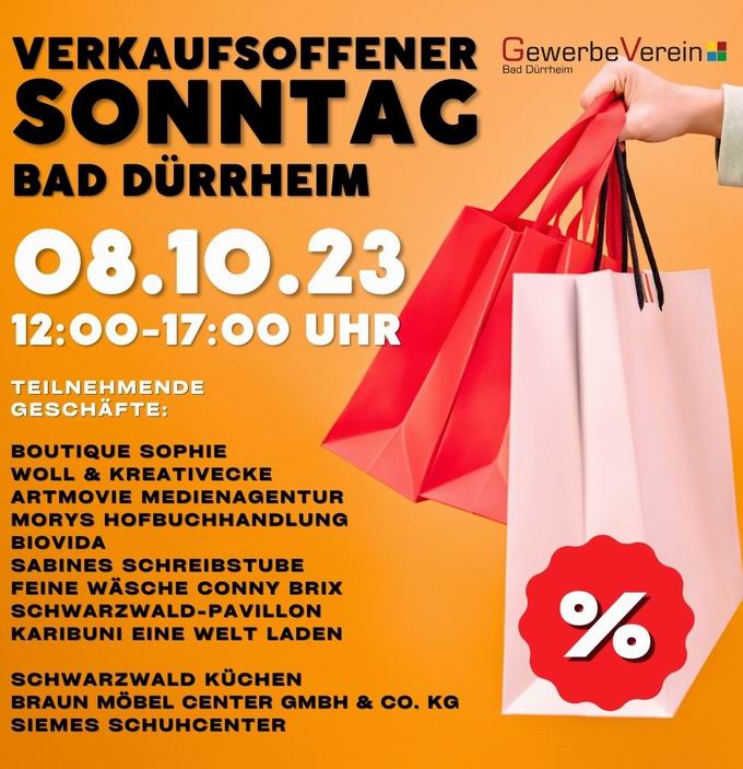 Verkaufsoffener Sonntag Bad Dürrheim Herbst 2023 Verkaufsoffener Sonntag Bad Dürrheim Herbst 2023
