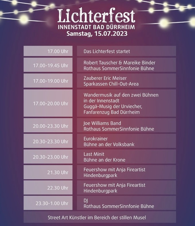 Lichterfest Bad Drrheim 2023