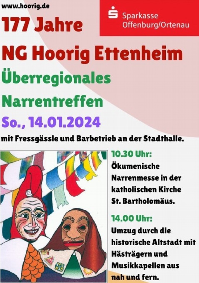 Umzug Narrentreffen Ettenheim 2024