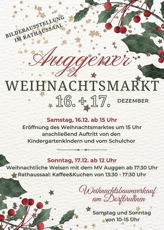 Weihnachtsmarkt Auggen 2023 Weihnachtsmarkt Auggen 2023
