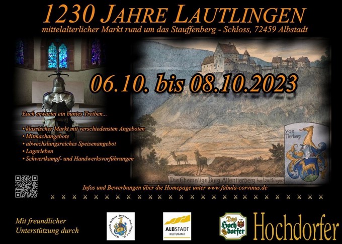 Mittelaltermarkt 1230 Jahre Lautlingen