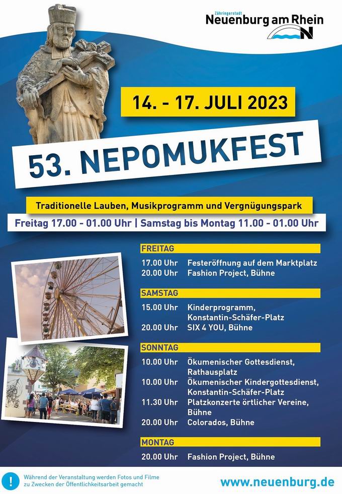 Nepomukfest Neuenburg 2023