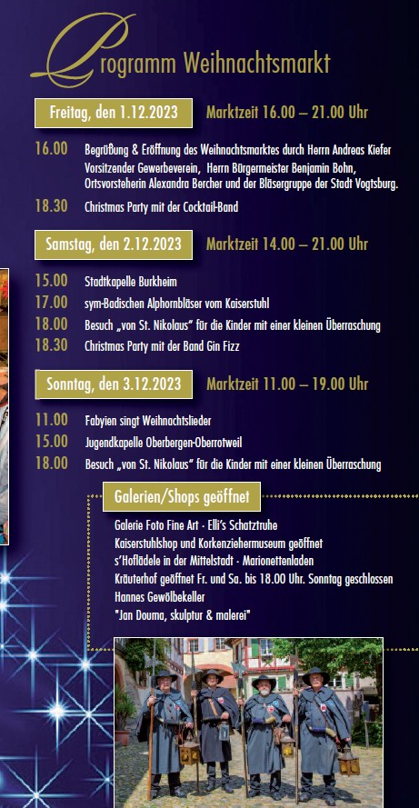 Weihnachtsmarkt Burkheim 2023 Weihnachtsmarkt Burkheim 2023