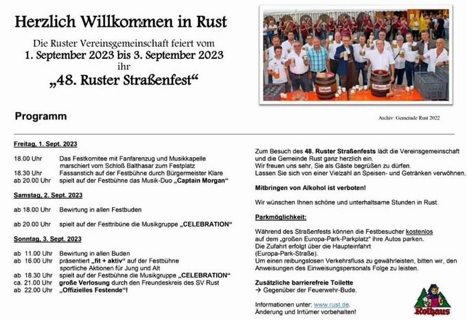 Straenfest Rust 2023