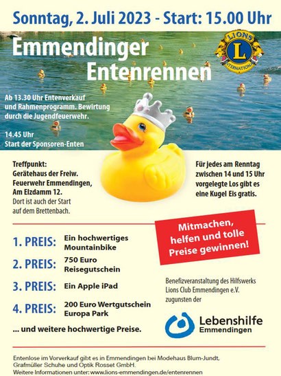 Entenrennen Emmendingen 2023 Entenrennen Emmendingen 2023