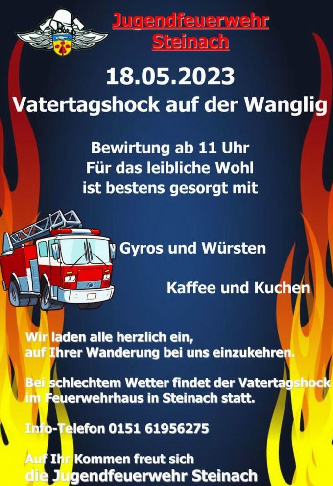 Vatertagshock Wanglig Steinach 2023