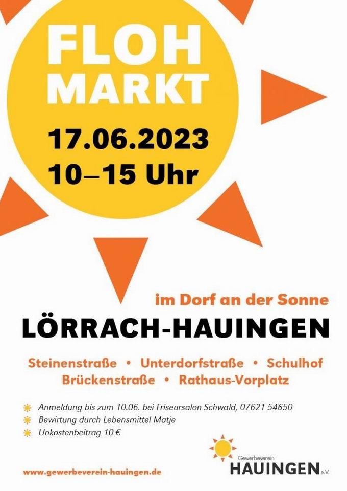Dorfflohmarkt Hauingen 2023