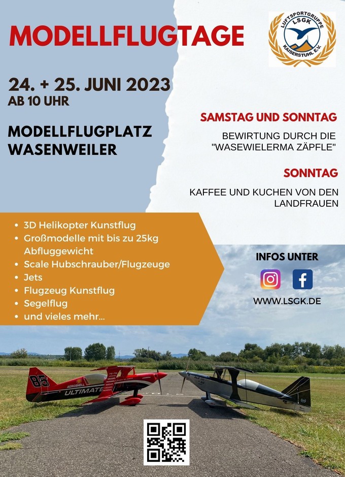 Modellflugtage Wasenweiler 2023