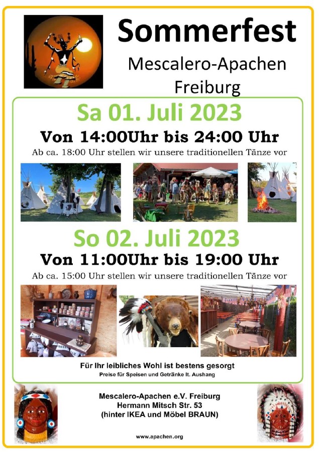 Sommerfest Mescalero-Apachen Freiburg 2023