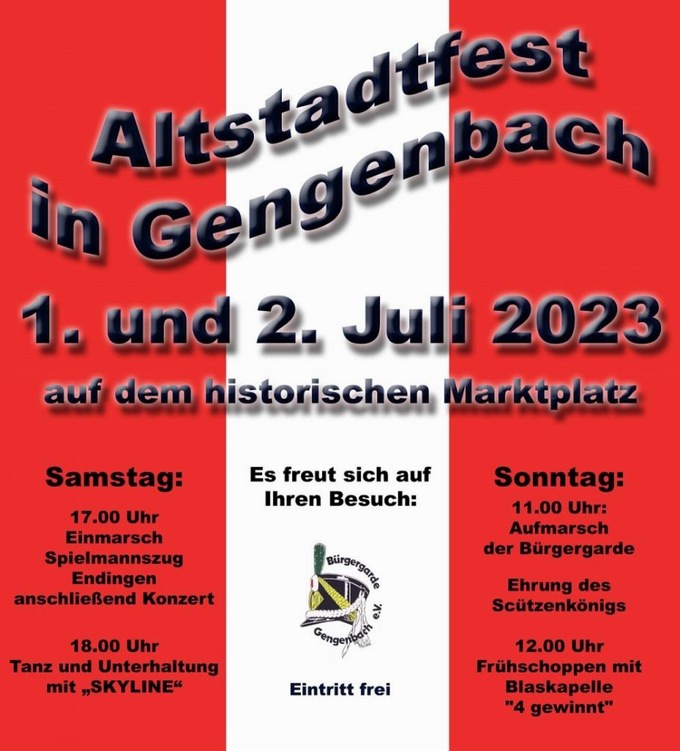 Altstadtfest Gengenbach 2023