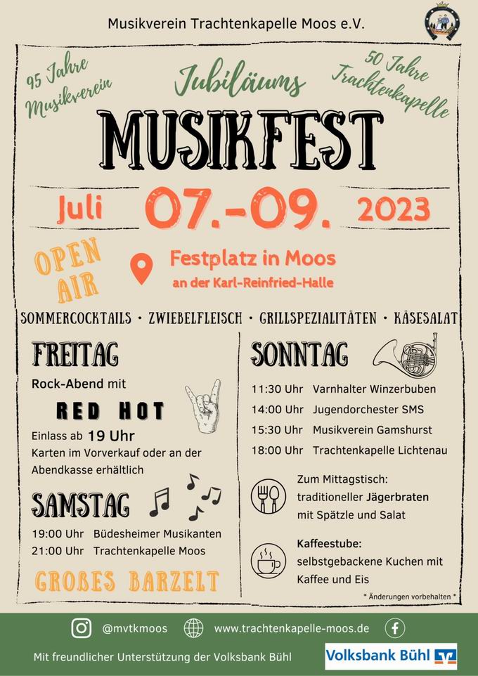 Musikfest Bhl-Moos 2023