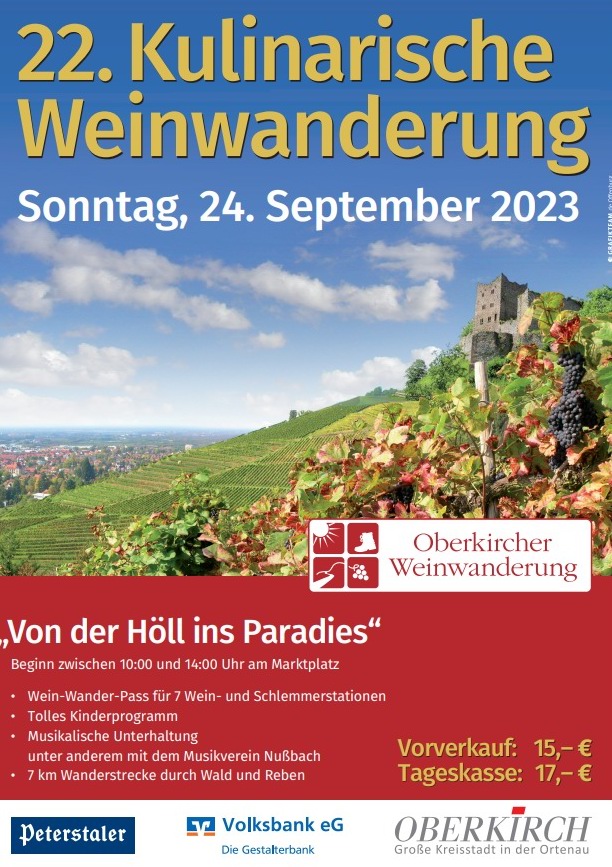 Kulinarische Weinwanderung Oberkirch 2023 Kulinarische Weinwanderung Oberkirch 2023