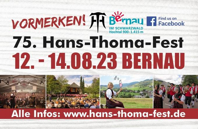 Hans-Thoma-Fest Bernau im Schwarzwald 2023