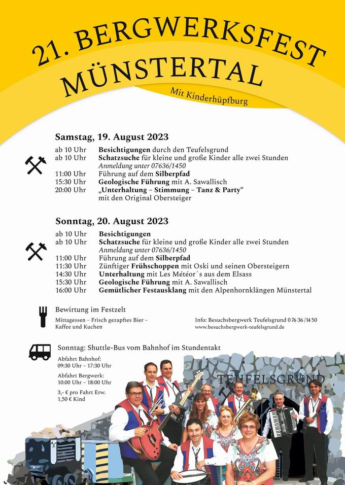 Bergwerksfest Mnstertal 2023