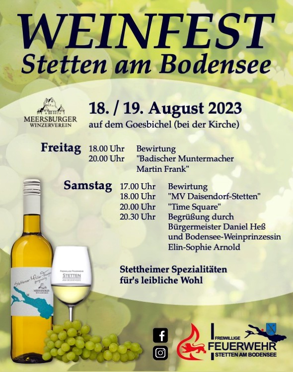 Weinfest Stetten 2023
