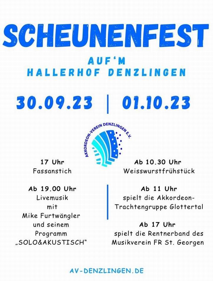 Scheunenfest Hallerhof Denzlingen 2023