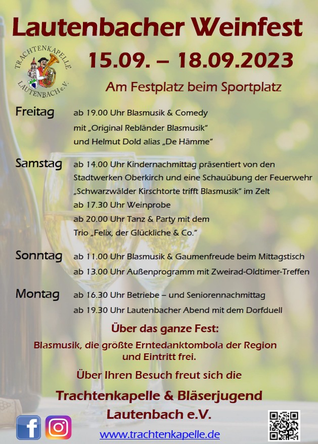 Weinfest Lautenbach 2023