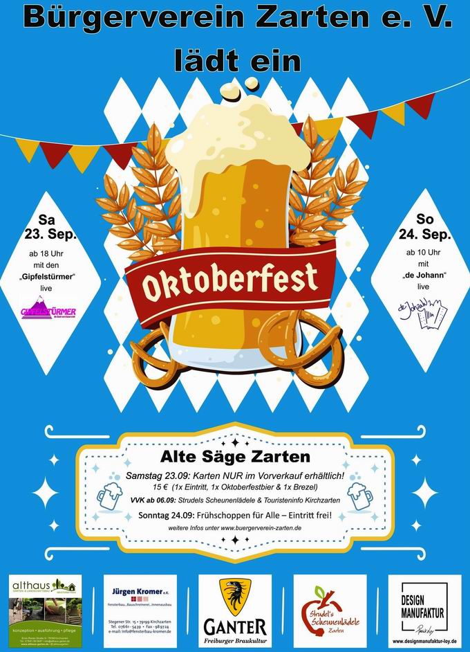 Oktoberfest Zarten 2023 Oktoberfest Zarten 2023