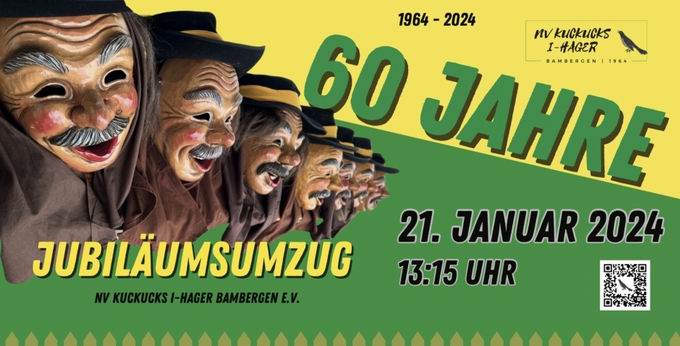 Jubilumsumzug 60 Jahre Narrenverein Bambergen