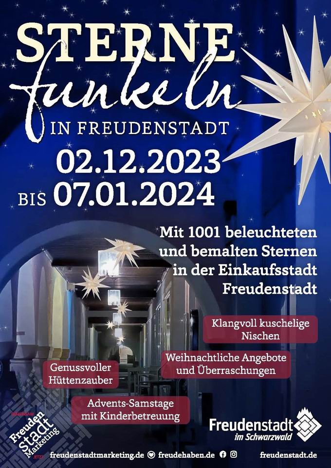 Sterne funkeln mit Hüttenzauber Freudenstadt 2023 Sterne funkeln mit Hüttenzauber Freudenstadt 2023