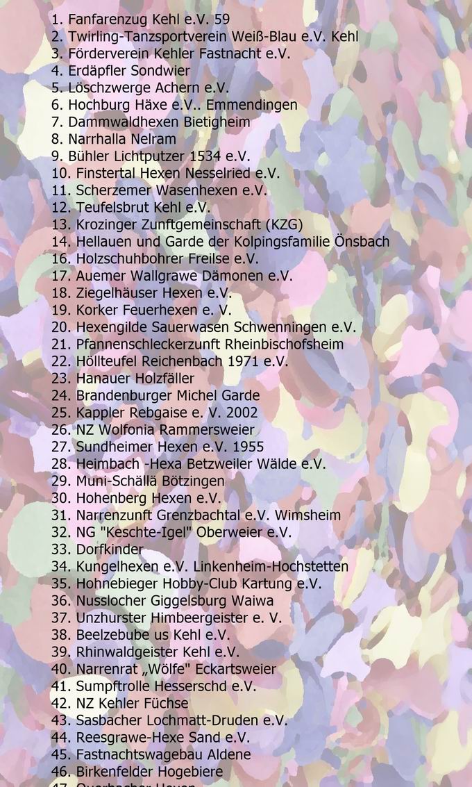 Fasnachtsumzug Kehl 2024 Fasnachtsumzug Kehl 2024