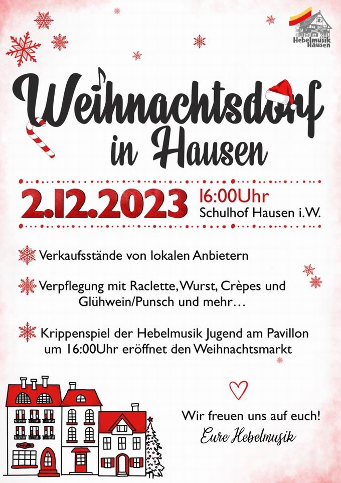 Weihnachtsdorf Hausen im Wiesental 2023