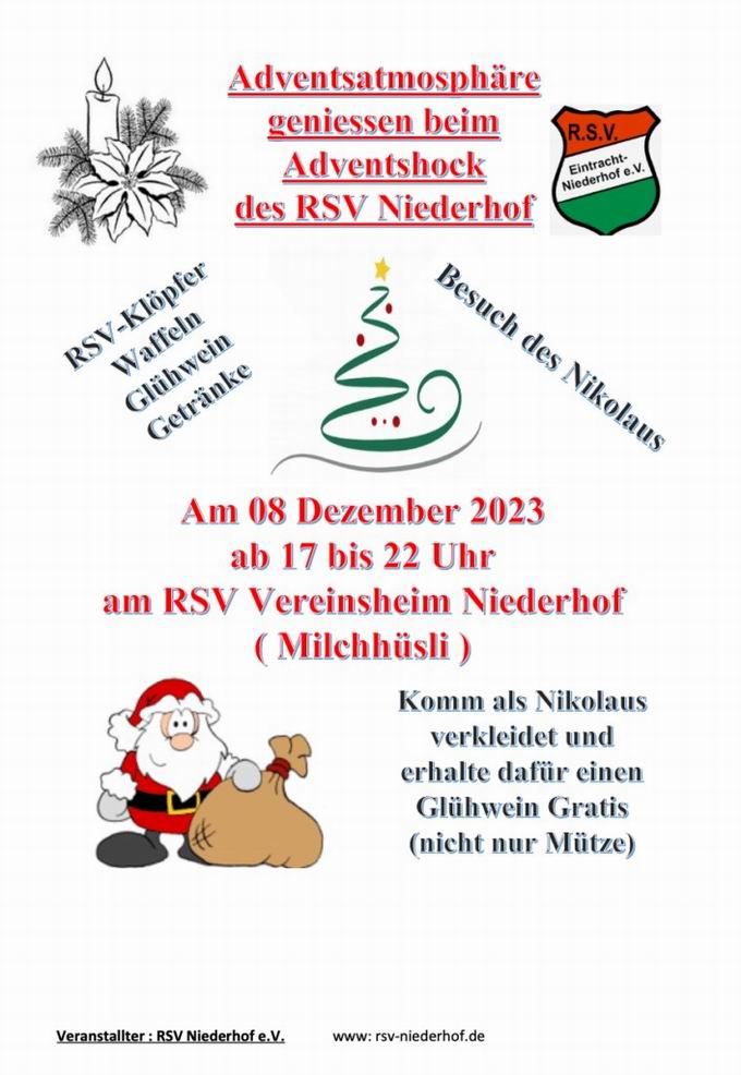 Weihnachtsmarkt Niederhof 2023