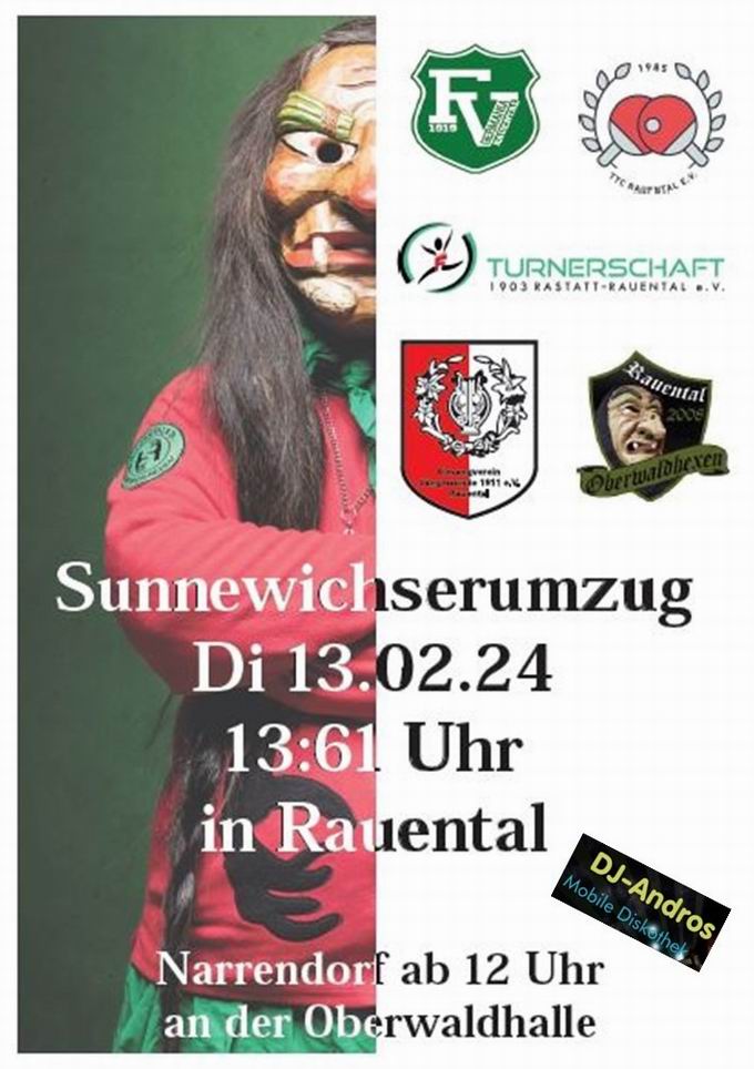 Sunnewichserumzug Rauental 2024