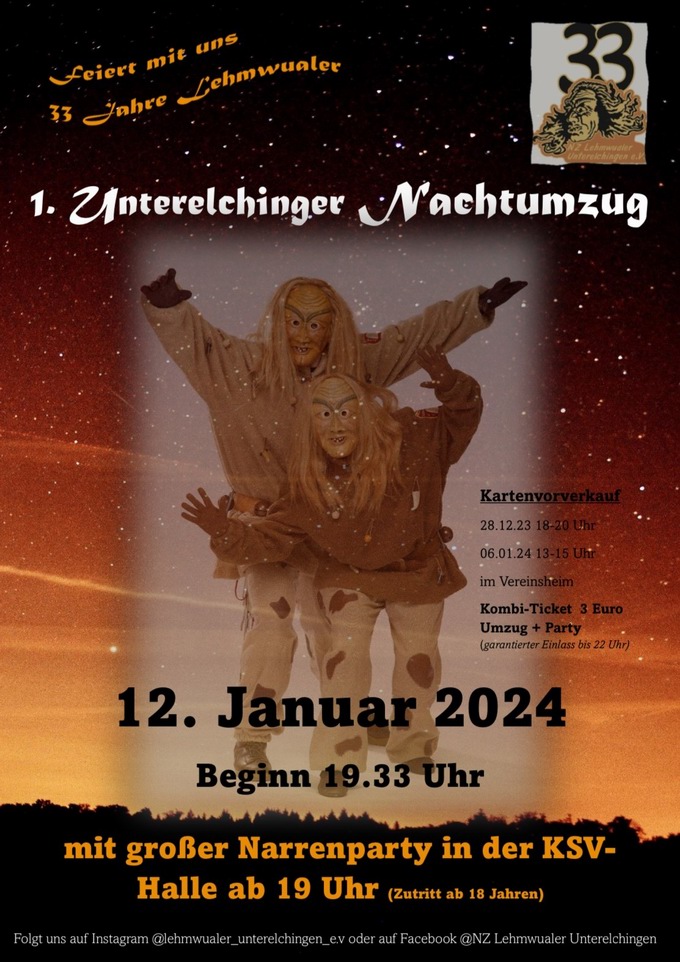 Nachtumzug Unterelchingen 2024