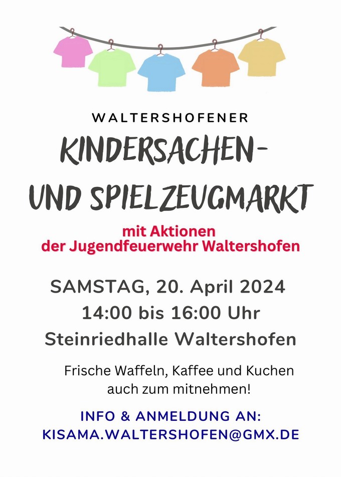 Kindersachenmarkt Waltershofen Frhjahr 2024