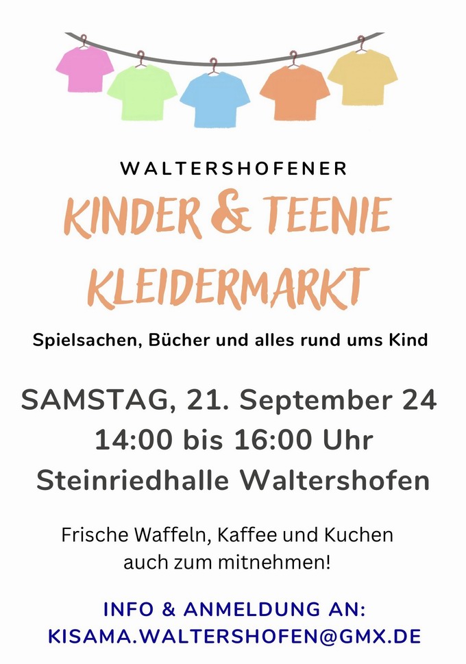 Kindersachenmarkt Waltershofen Herbst 2024