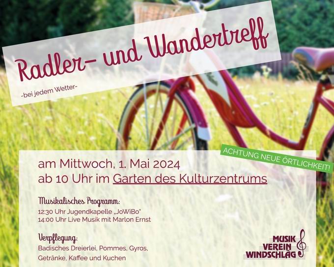 Radler- und Wanderertreff Windschläg 2024 Radler- und Wanderertreff Windschläg 2024
