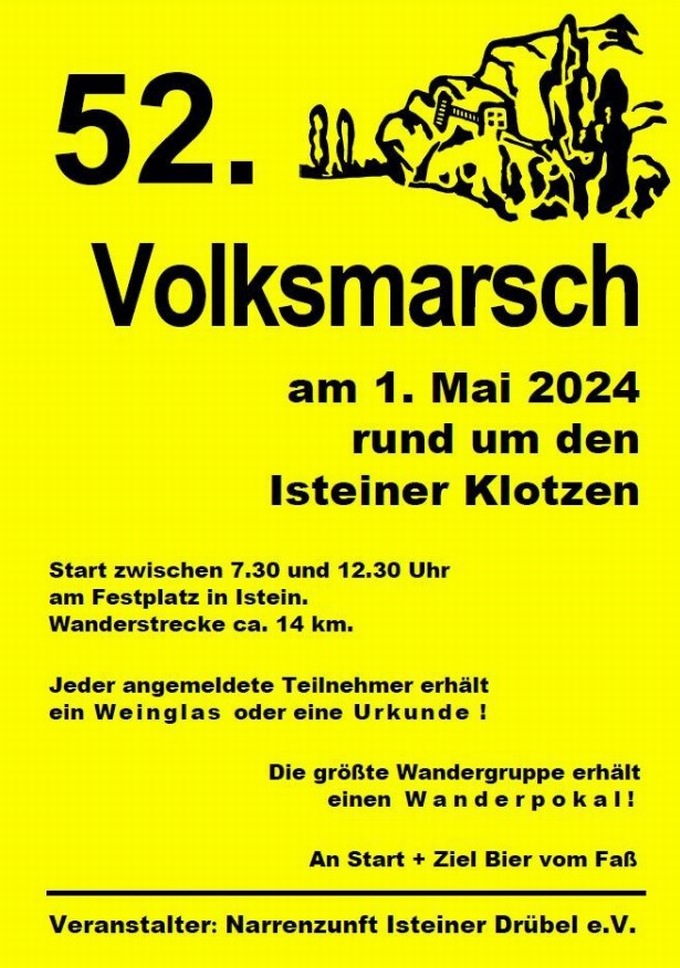 1. Maihock Hock Festplatz Istein 2024