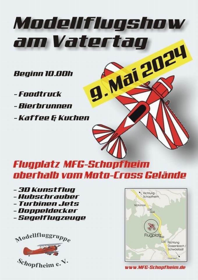 Vatertagshock Modellfluggelnde Schopfheim 2024
