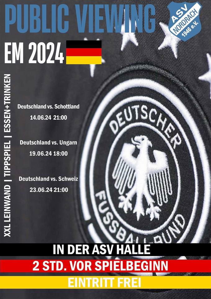 Public Viewing Nordrach Vorrunde EM 2024