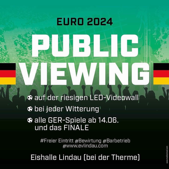 Public Viewing EM 2024 Eissportarena Lindau